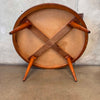 Angel Pazmino Leather Mid Century Modern Coffee Table C. 1969