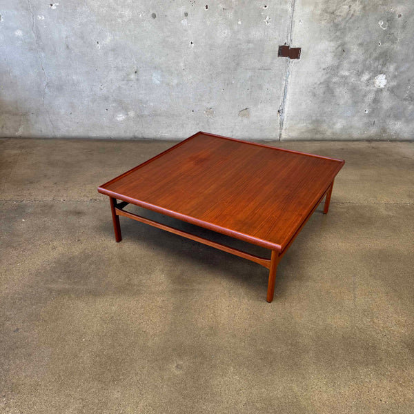 Large Scale Teak Moreddi Coffee Table - Denmark C. 1960