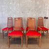 Mid Century Danish Modern Rhythm Series Walnut Dining Table & Six Chairs