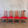 Mid Century Danish Modern Rhythm Series Walnut Dining Table & Six Chairs
