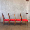 Mid Century Danish Modern Rhythm Series Walnut Dining Table & Six Chairs