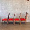 Mid Century Danish Modern Rhythm Series Walnut Dining Table & Six Chairs
