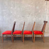 Mid Century Danish Modern Rhythm Series Walnut Dining Table & Six Chairs
