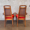 Mid Century Danish Modern Rhythm Series Walnut Dining Table & Six Chairs