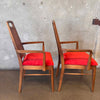 Mid Century Danish Modern Rhythm Series Walnut Dining Table & Six Chairs