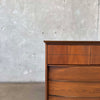 Mid Century Modern Walnut Highboy Dresser by Dixie