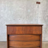 Mid Century Modern Walnut Highboy Dresser by Dixie