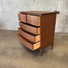 Mid Century Modern Walnut Highboy Dresser by Dixie