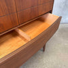 Mid Century Modern Walnut Highboy Dresser by Dixie