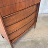 Mid Century Modern Walnut Highboy Dresser by Dixie