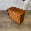 Mid Century Modern Walnut 4 Drawer Dresser by American of Martinsville
