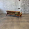 Mid Century Modern Solid Oak Framed Sofa