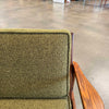 Mid Century Modern Solid Oak Framed Sofa