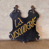Double Sided Vintage Iron Trade Sign "La Visonnerie"