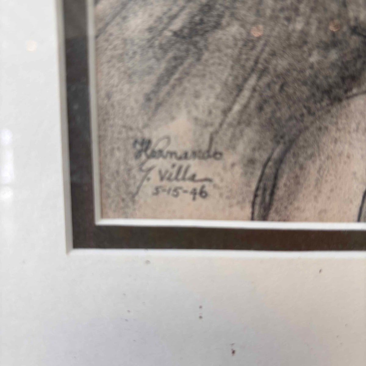Hernando Villa Drawing Chief & Horse