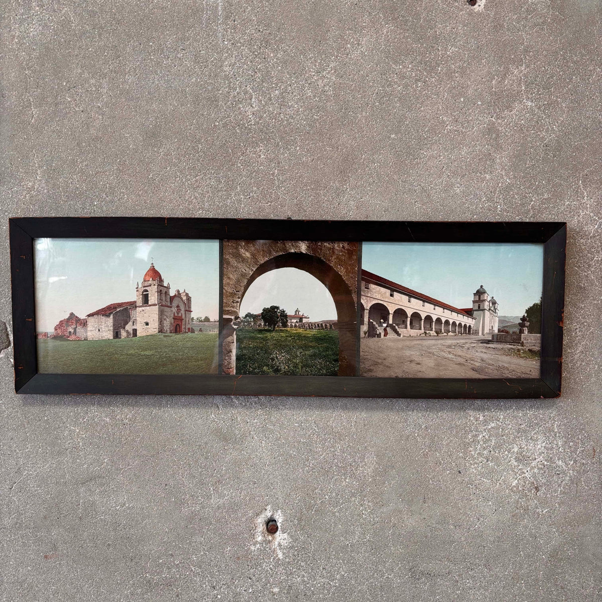 Vintage California Mission Triptych Photo