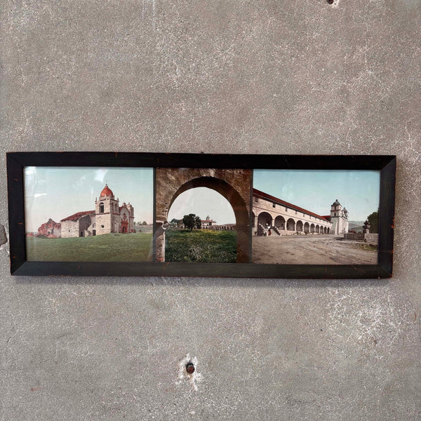 Vintage California Mission Triptych Photo