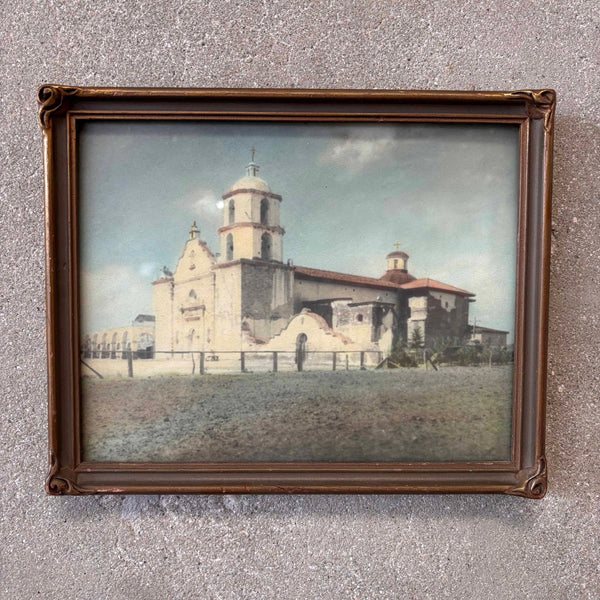 Vintage California Mission Colored Photo