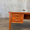 Danish Modern Desk In Teak