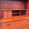 Danish Teak Secretary Cabinet By Johannes Sorth for Borge Morgensen