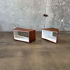 Pair of Modular Cube Tables / Entertainment Center By Coalesse