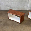 Pair of Modular Cube Tables / Entertainment Center By Coalesse