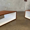 Pair of Modular Cube Tables / Entertainment Center By Coalesse