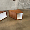 Pair of Modular Cube Tables / Entertainment Center By Coalesse