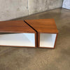 Pair of Modular Cube Tables / Entertainment Center By Coalesse
