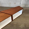 Pair of Modular Cube Tables / Entertainment Center By Coalesse