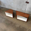 Pair of Modular Cube Tables / Entertainment Center By Coalesse