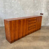 Mid Century Rosewood Credenza With Two Keys