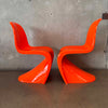 Pair of Slither Orange Dining Chairs