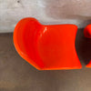 Pair of Slither Orange Dining Chairs