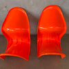 Pair of Slither Orange Dining Chairs