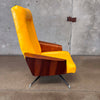 1960s Mid Century Modern Miller Swivel Rocking Lounge Chair