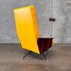 1960s Mid Century Modern Miller Swivel Rocking Lounge Chair