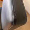 Rare Vintage Fritz Hansen Lounge Chair With Solid Oak Wood & Black Naugahyde