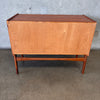 Vintage 1960s Norwegian Teak Record / Cocktail Cabinet With Key & Lock
