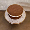 Vintage 1960s Two Tier Mosaic Tile Round Side / Coffee Table