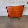 Vintage 1960s Walnut Two Piece Hutch / Book Shelving