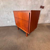 Vintage 1960s Walnut Two Piece Hutch / Book Shelving