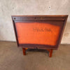 Vintage 1960s Walnut Two Piece Hutch / Book Shelving