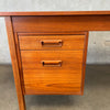Teak Desk w/Sliding Extendable Top Made In Denmark
