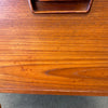 Teak Desk w/Sliding Extendable Top Made In Denmark
