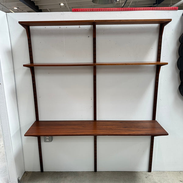 2 Bay Walnut Wall Unit By Poul Cadovius