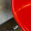 Set Of Four Vintage MCM Orange Fiberglass Sell Chairs By Techfab