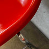 Set Of Four Vintage MCM Orange Fiberglass Sell Chairs By Techfab