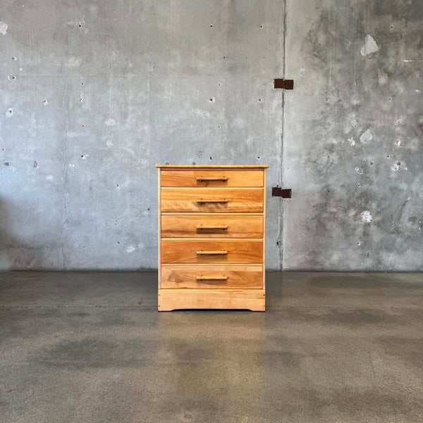 Mid Century Solid Maple Tall Dresser By Cushman "Colonial Creations"
