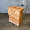 Mid Century Solid Maple Tall Dresser By Cushman "Colonial Creations"